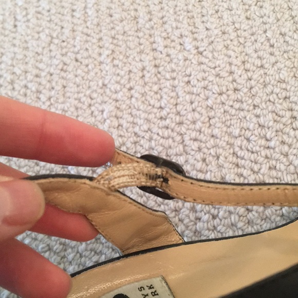 EUC Barney’s CO-OP black woven wedge sandals - Picture 8 of 8